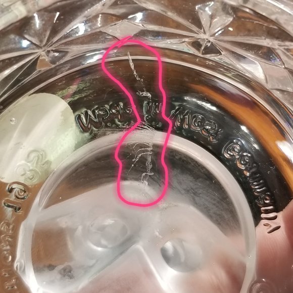 1985 Hofbauer Disney Donald Duck Lead Crystal Trinket Dish Vintage Glass EUC - Picture 7 of 9